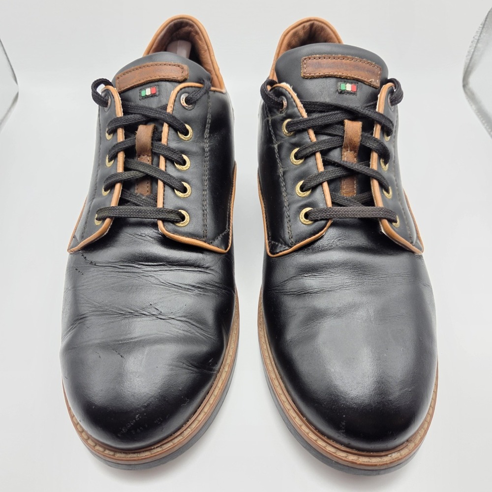 Duca Del Cosma Black Golf Shoes Men's EU 44 US 11 Comfort Non Slip Waterproof - Picture 3 of 14